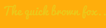 Image with Font Color ECC81A and Background Color FFAE0C